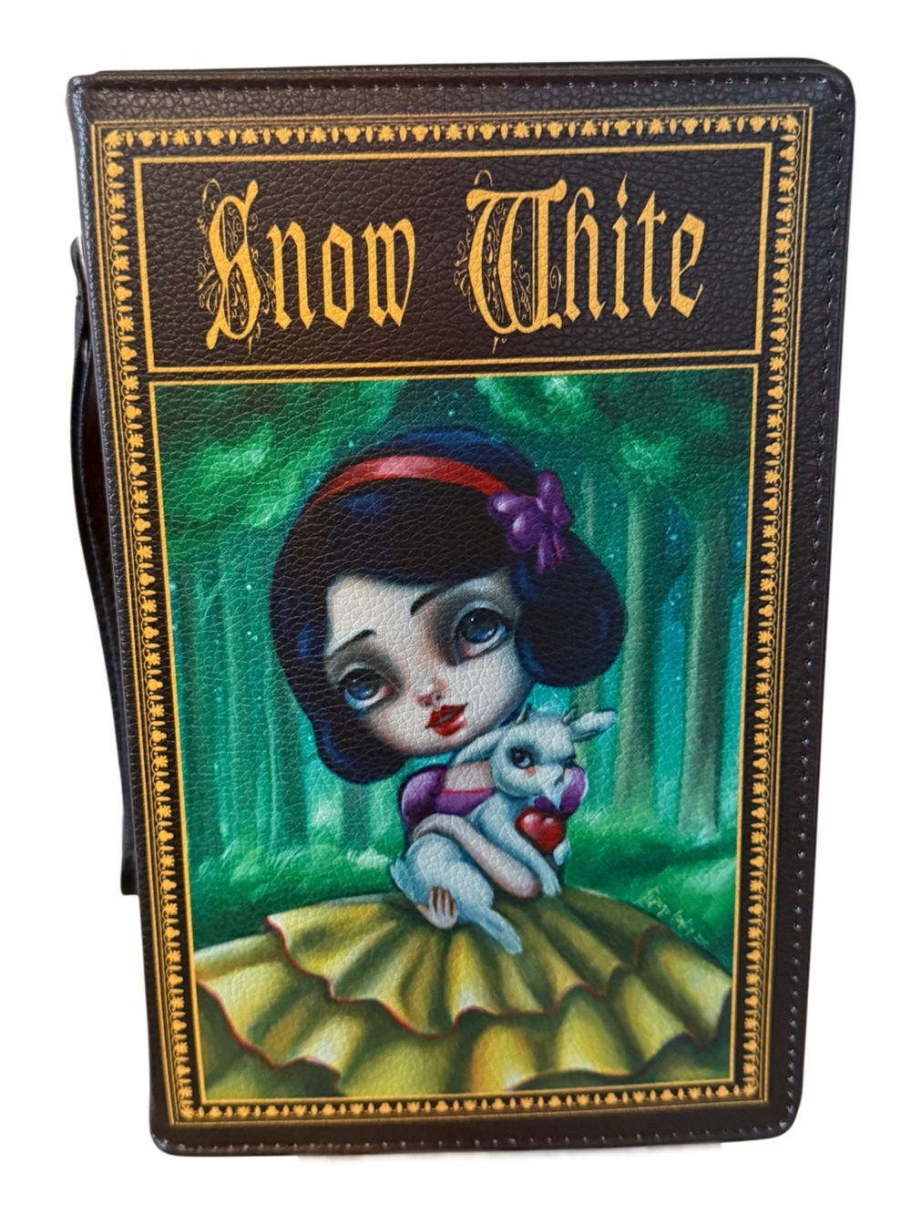 Snow White Book Purse & Wallet Set Spookyville Critters Gothic Fairy Tale Bag - Picture 4 of 15